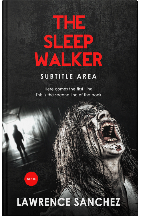 Front view of New York Pink #5172 - Premade Horror Book Cover