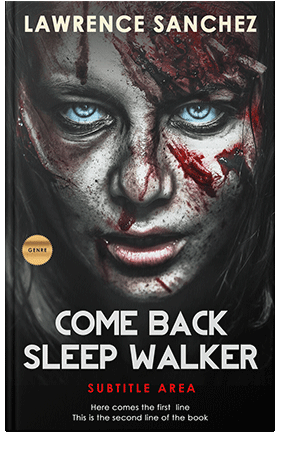 Pre Made Book Cover Swirl