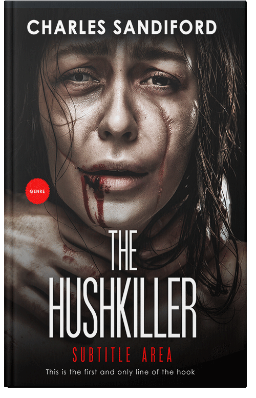 Front view of Premade Horror Book Cover - Zeus