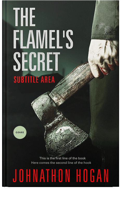 Front view of Clam Shell #5191 - Premade Mystery & Thriller & Suspense Book Cover