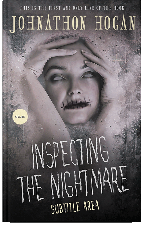 Front view of Thunder #5201 - Premade Horror Book Cover