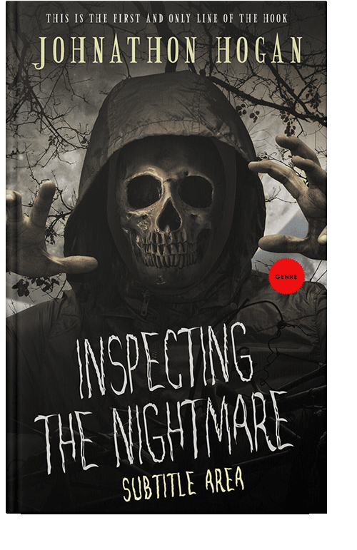 Front view of Rangoon Green #5203 - Premade Horror Book Cover