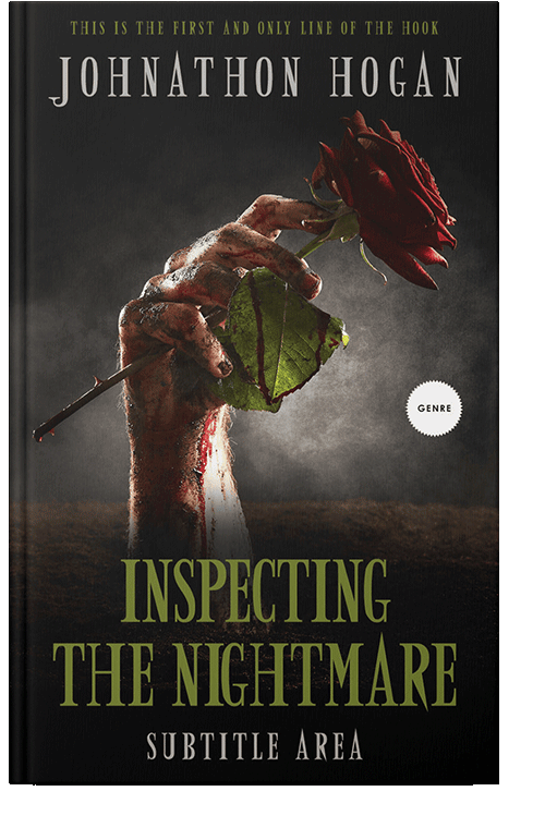 Front view of Zeus #5204 - Premade Horror Book Cover