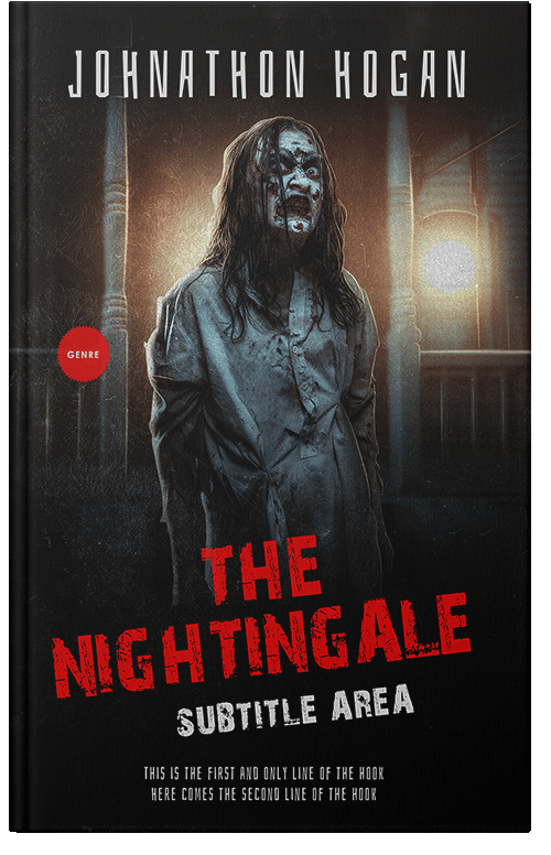 Front view of Premade Horror Book Cover - Contessa