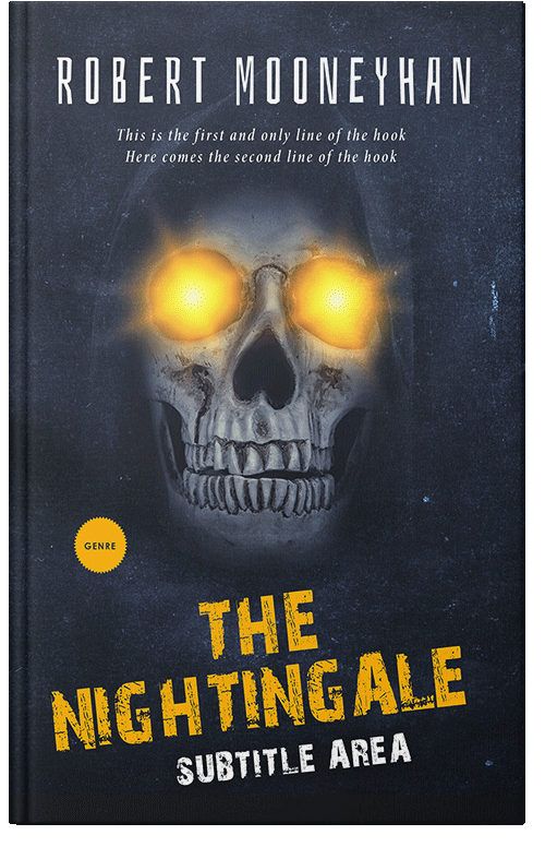 Front view of Premade Horror Book Cover - Ebony Clay