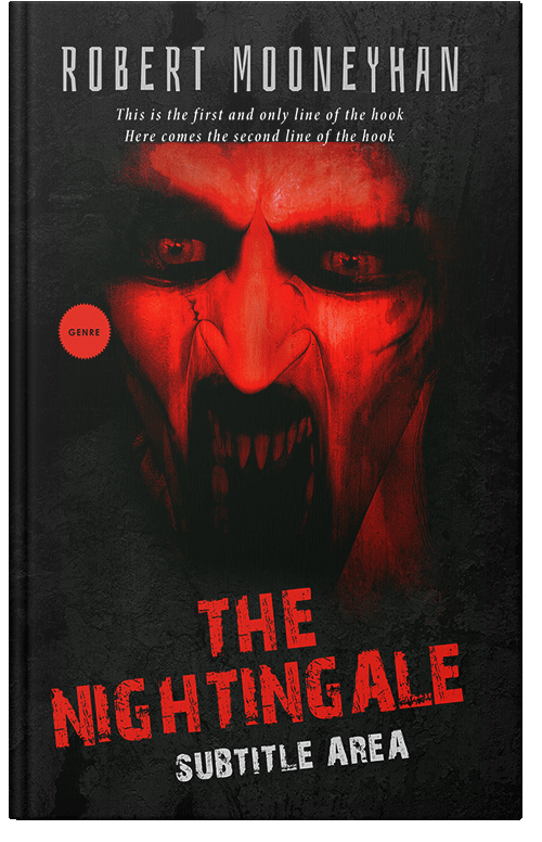 Front view of Premade Horror Book Cover - Punch