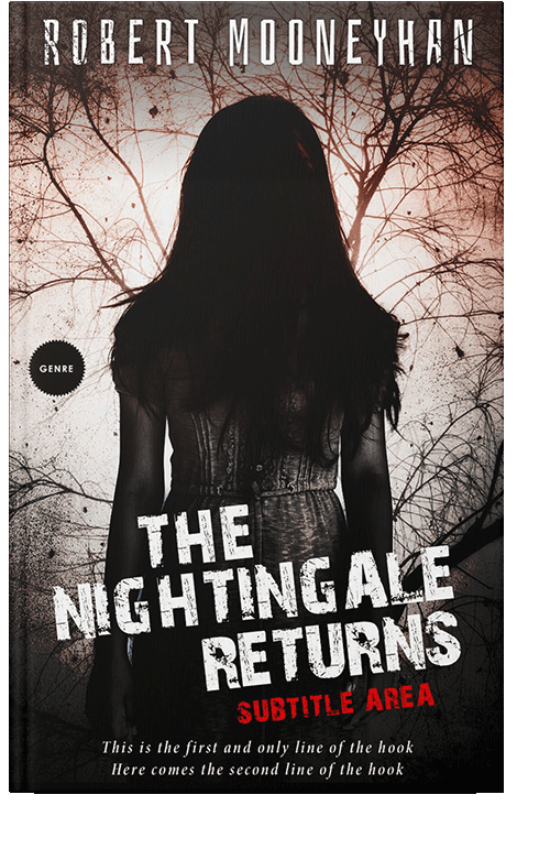 Front view of Gondola #5220 - Premade Horror Book Cover