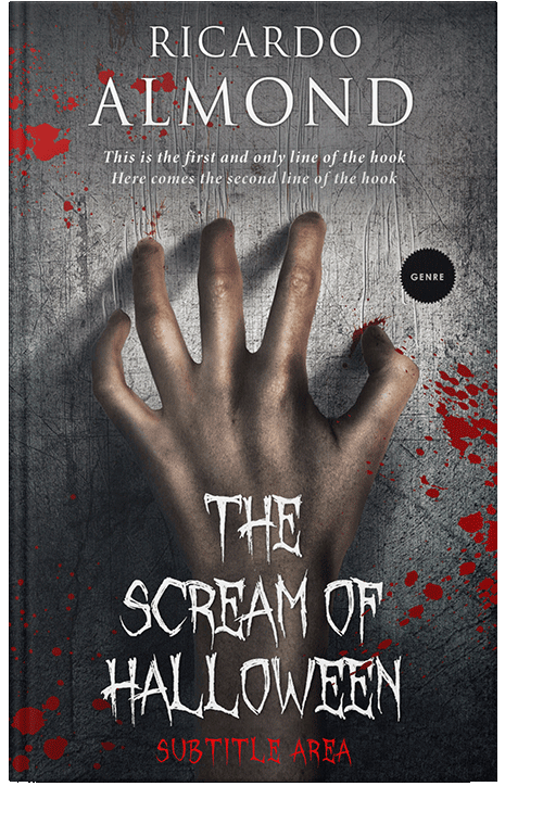 Front view of Thunder #5224 - Premade Horror Book Cover