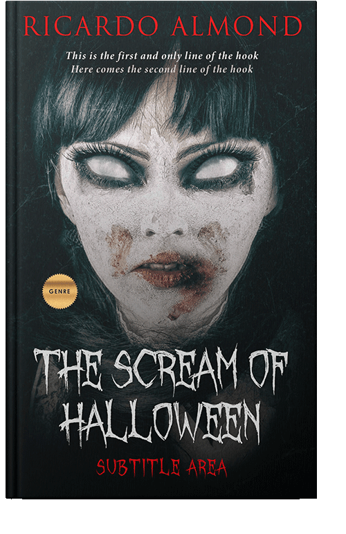 Front view of Silk #5227 - Premade Horror Book Cover