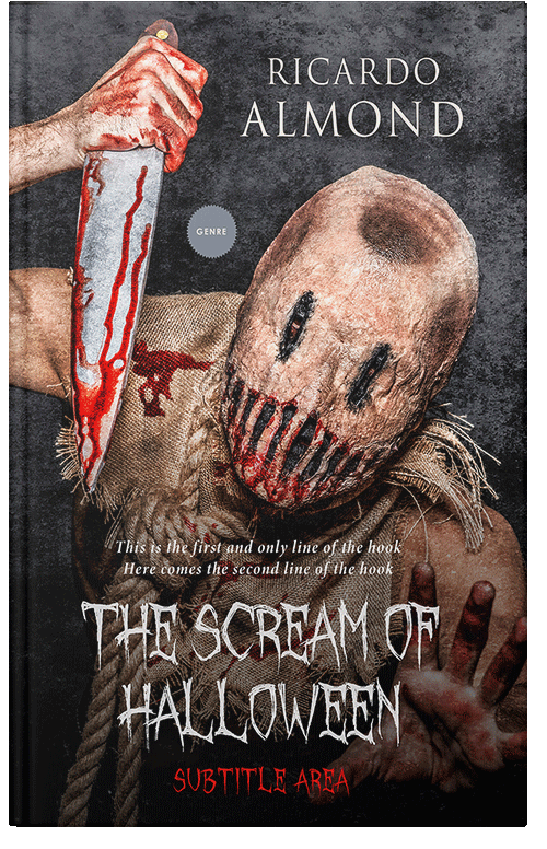 Front view of Cameo #5229 - Premade Horror Book Cover