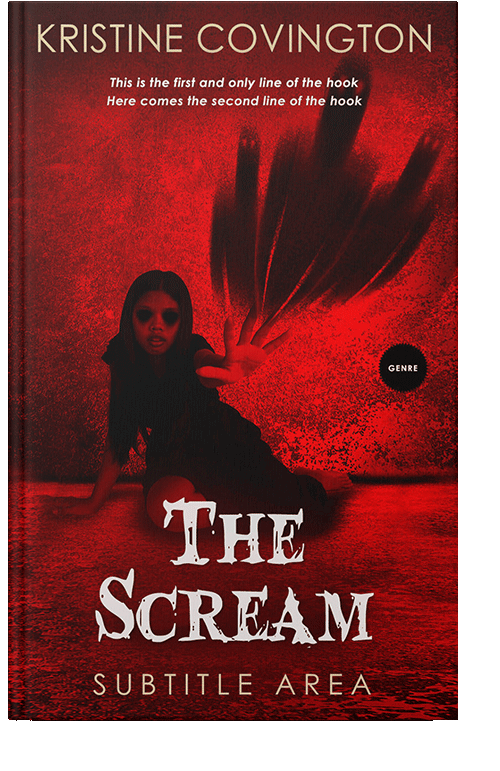 Front view of Rustic Red #5238 - Premade Horror Book Cover