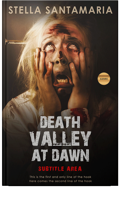 Front view of Tan #5244 - Premade Horror Book Cover