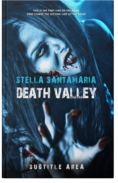 Front view of Premade Horror Book Cover - Black Pearl