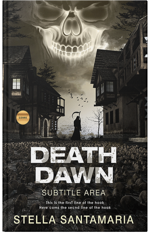 Front view of Zeus #5259 - Premade Fantasy Book Cover