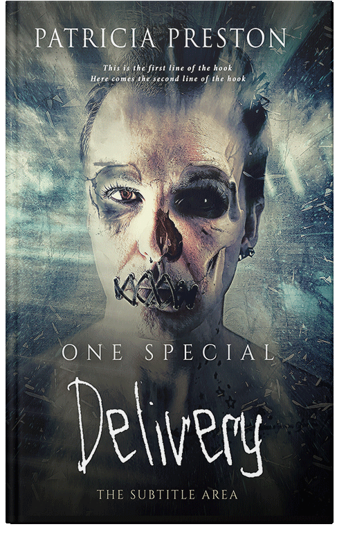 Front view of Outer Space #5266 - Premade Horror Book Cover
