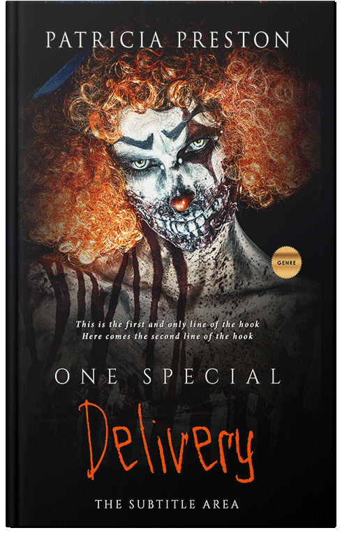 Front view of Antique Brass #5275 - Premade Horror Book Cover