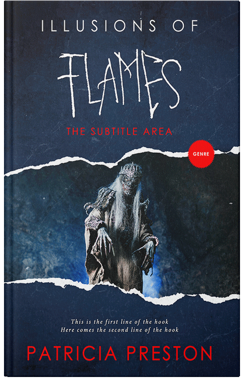 Front view of Premade Abstract Book Cover - Big Stone