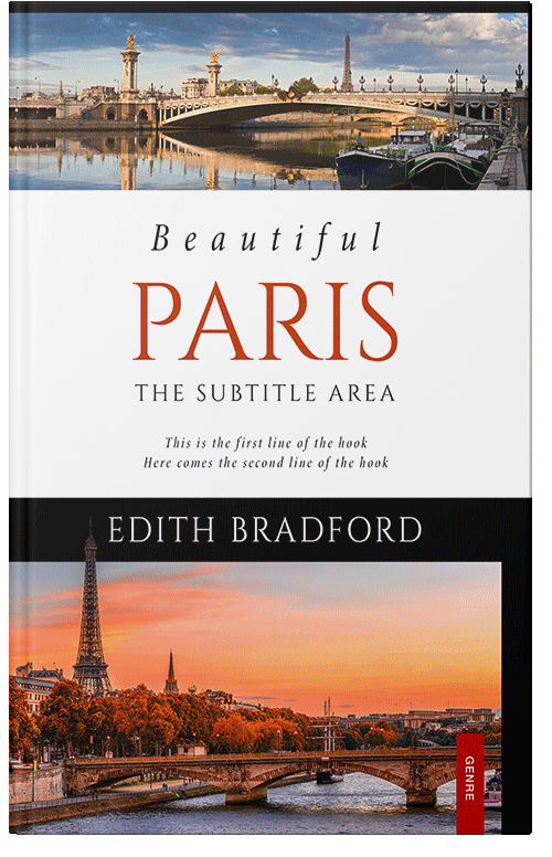 Front view of Premade Travel Book Cover - Cameo