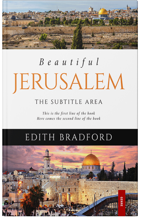 Front view of Premade Travel Book Cover - Quicksand