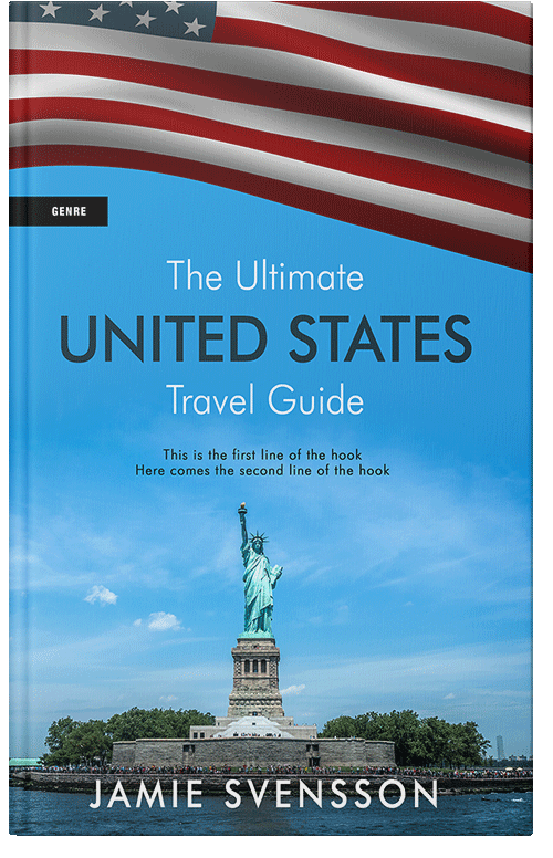 Front view of Havelock Blue #5398 - Premade Travel Book Cover