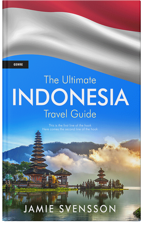 Front view of Premade Travel Book Cover - Curious Blue