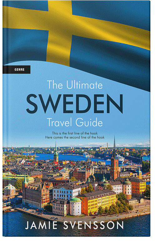 Front view of Premade Travel Book Cover - Nile Blue