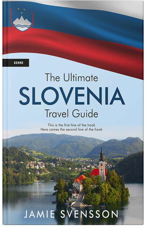 Front view of Premade Travel Book Cover - Jagged Ice