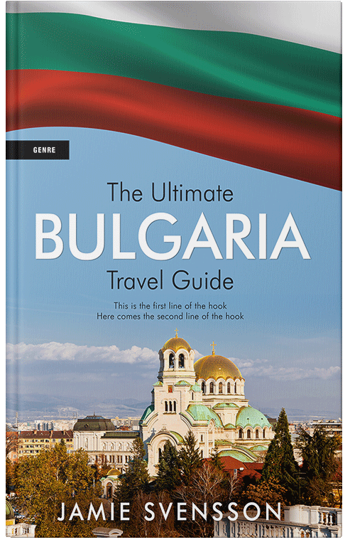 Front view of Premade Travel Book Cover - Polo Blue