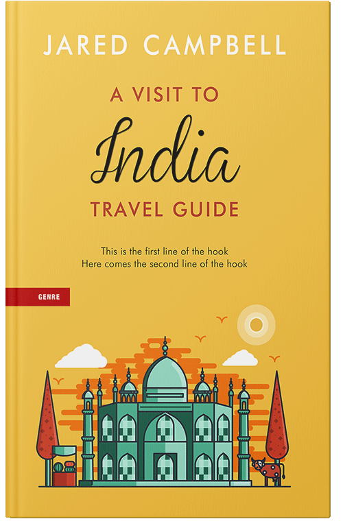 Front view of Premade Travel Book Cover - Cream Can