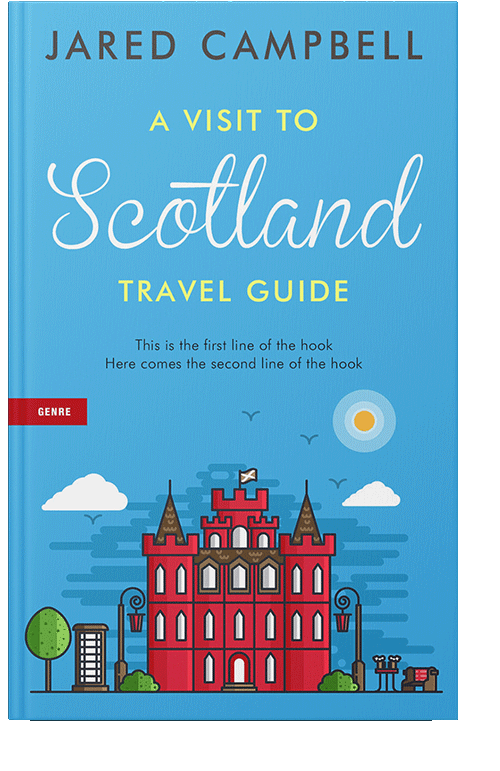 Front view of Picton Blue #5449 - Premade Travel Book Cover