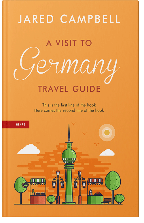 Front view of Premade Travel Book Cover - Sea Buckthorn