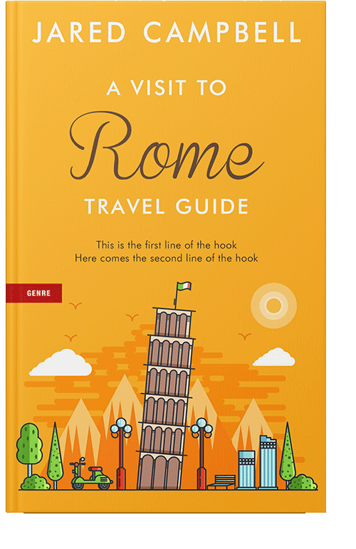 Front view of Lightning Yellow #5462 - Premade Travel Book Cover