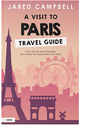 Pre Made Book Cover Sea Pink