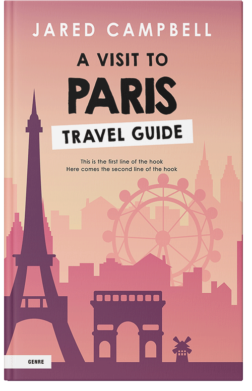 Front view of Sea Pink #5469 - Premade Travel Book Cover