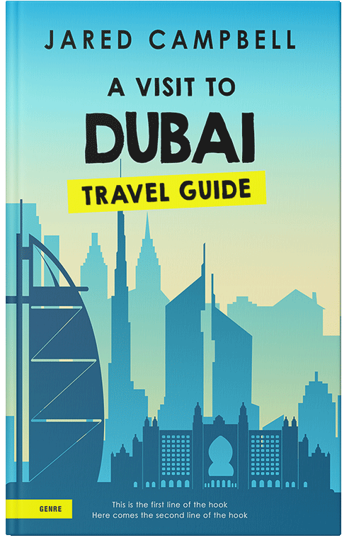 Front view of Premade Abstract Book Cover - Boston Blue