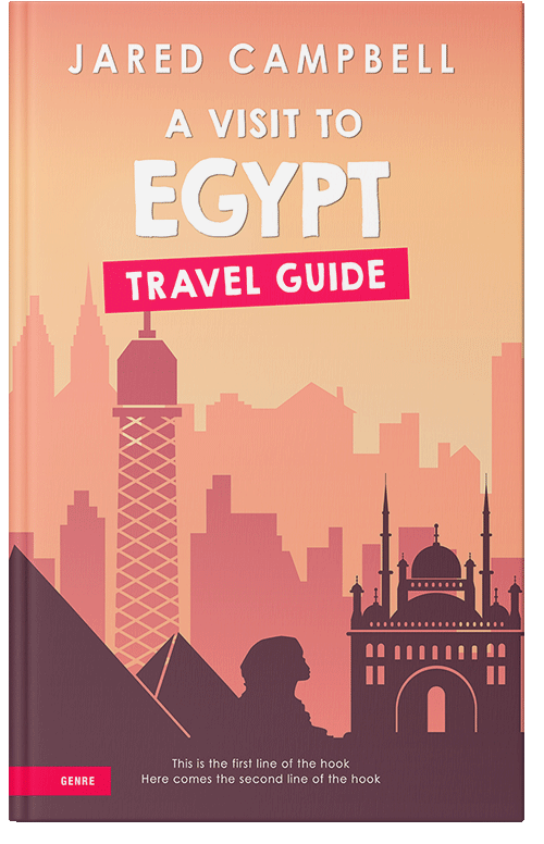 Front view of Premade Travel Book Cover - Rose Bud