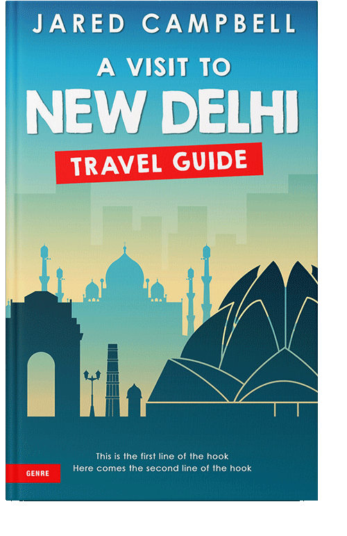 Front view of Venice Blue #5487 - Premade Travel Book Cover