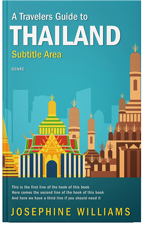 Front view of Eastern Blue #5488 - Premade Travel Book Cover