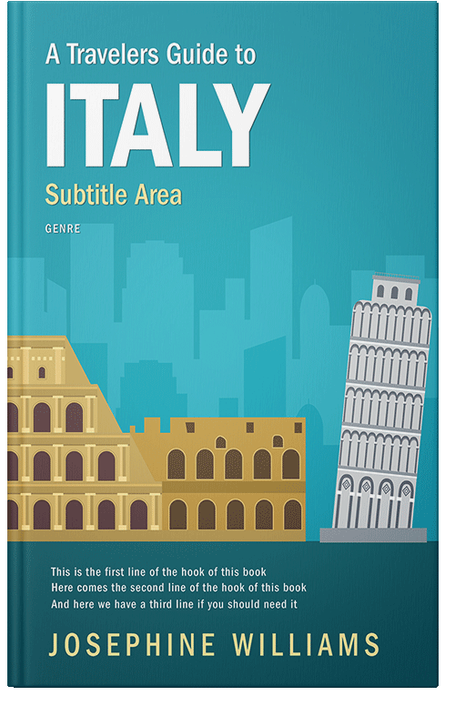 Front view of Eastern Blue #5490 - Premade Historical Book Cover