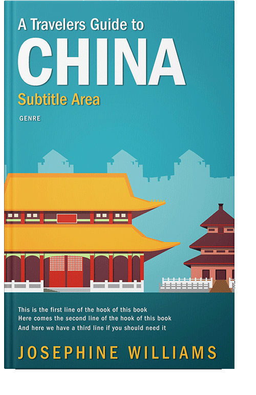 Front view of Eastern Blue #5496 - Premade Travel Book Cover