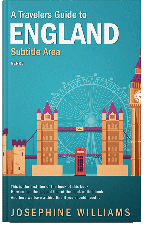 Front view of Eastern Blue #5499 - Premade Travel Book Cover