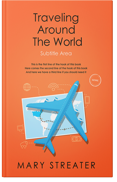 Front view of Premade Travel Book Cover - Crusta