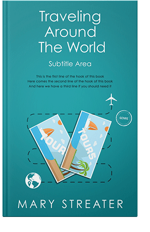 Pre Made Book Cover Blue Chill