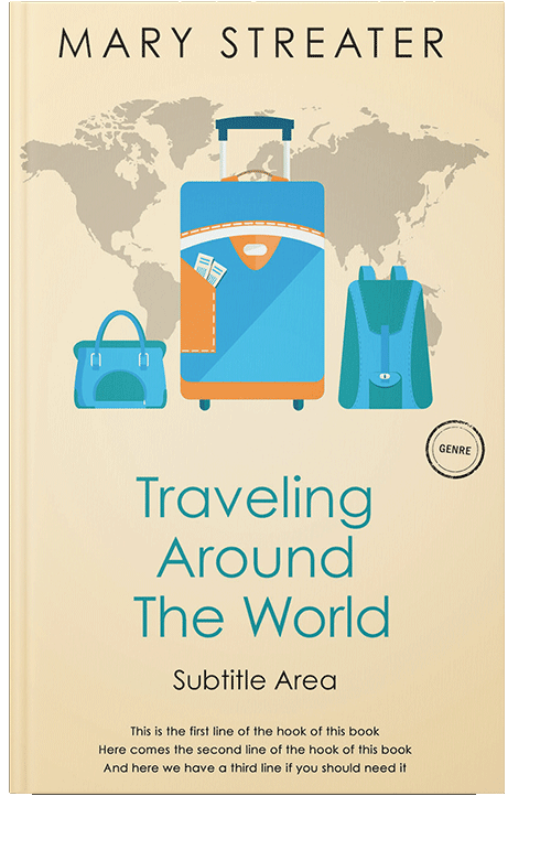 Front view of Sidecar #5503 - Premade Travel Book Cover