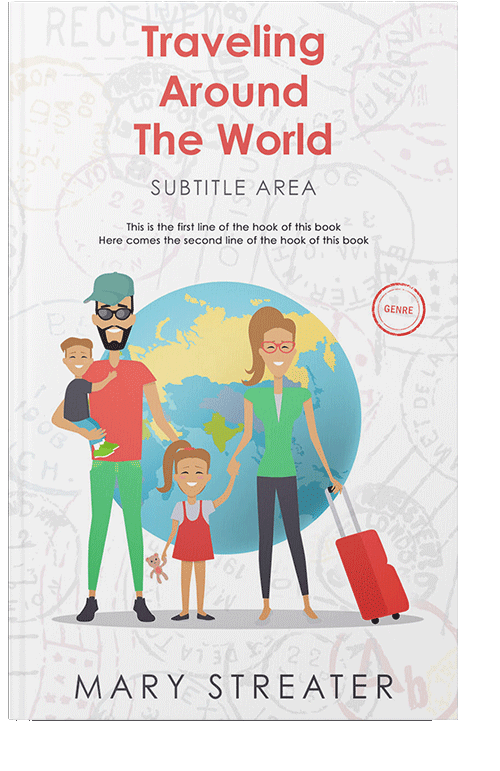 Front view of Patina #5508 - Premade Travel Book Cover