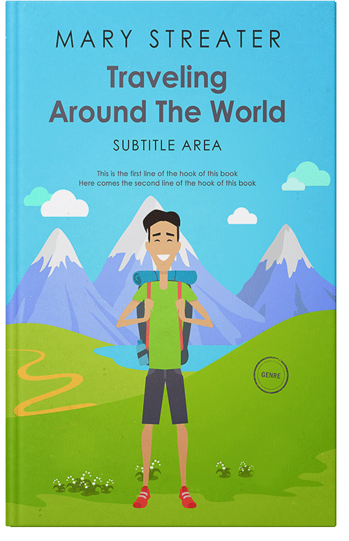 Front view of Malibu #5510 - Premade Travel Book Cover