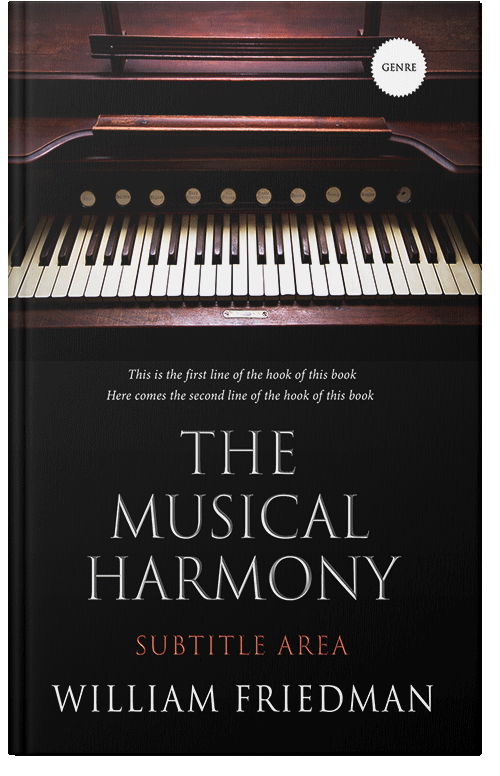 Front view of Premade Music Book Cover - Cod Gray