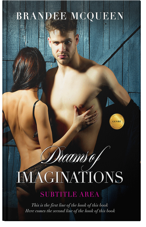 Front view of Premade Erotica Book Cover - Tan