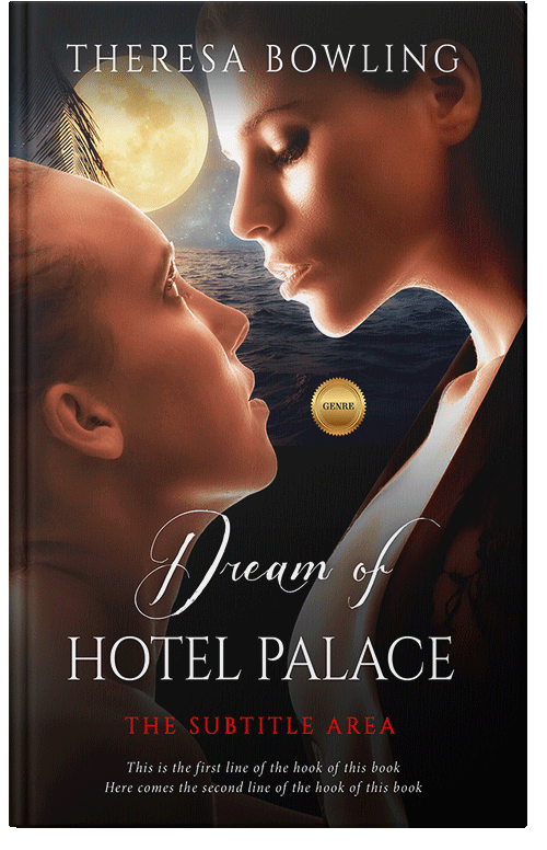 Front view of Premade Erotica Book Cover - Antique Brass