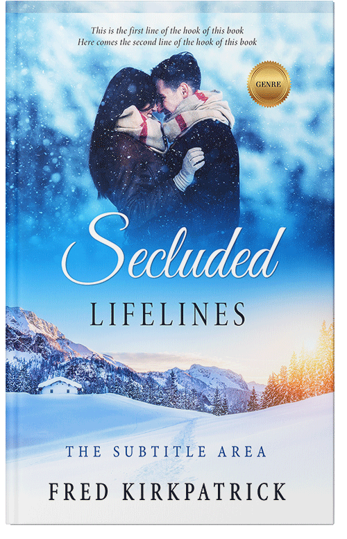 Front view of Tory Blue #5637 - Premade Romance Book Cover